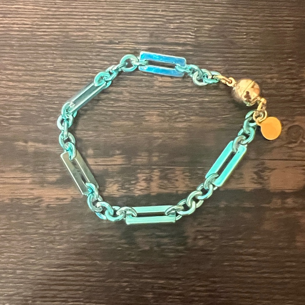 Metallic Key West Blue Necklace Set - Picture 2 of 10